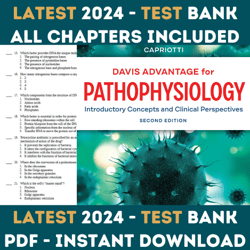Test bank Davis Advantage for Pathophysiology Introductory Concepts and Clinical Perspectives 2nd Edition by Capriotti