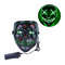 Spooky Light Up Anonymous Mask Green