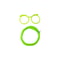 Funky 2-in-1 Drinking Straw Glasses Green