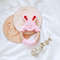 Food Grade Bunny Teether Ring Pink