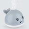 Light Up Whale Bathtub Toy For Kids Gray