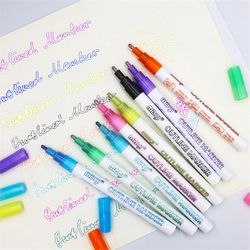 Self-Outline Metallic Markers | Double Line Outline Pen