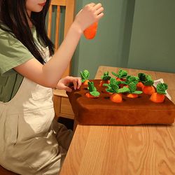 carrot pull radish plush toy
