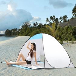 automatic easy pop-up uv tent - portable beach, camping & picnic shelter, perfect gift