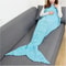 Handmade Mermaid Snuggle Blanket for Kids & Adults Aqua
