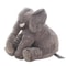 Adorable Elephant Plush Toy Pillow Gray 3