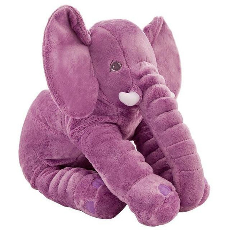 Adorable Elephant Plush Toy Pillow Purple