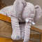 Adorable Elephant Plush Toy Pillow Gray 2