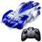 USB Rechargeable Remote Control Wall Climbing Car with LED Lights Blue