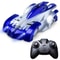 USB Rechargeable Remote Control Wall Climbing Car with LED Lights Blue