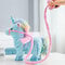 Magic Walking & Singing Unicorn Plush Blue