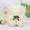 Elegant Handmade Forever Rose Teddy Bear Ivory