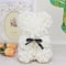 Elegant Handmade Forever Rose Teddy Bear White