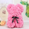 Elegant Handmade Forever Rose Teddy Bear Pink