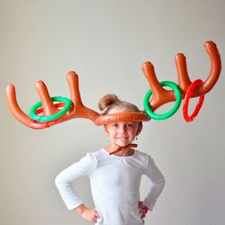christmas inflatable reindeer game - perfect holiday party gift for all ages