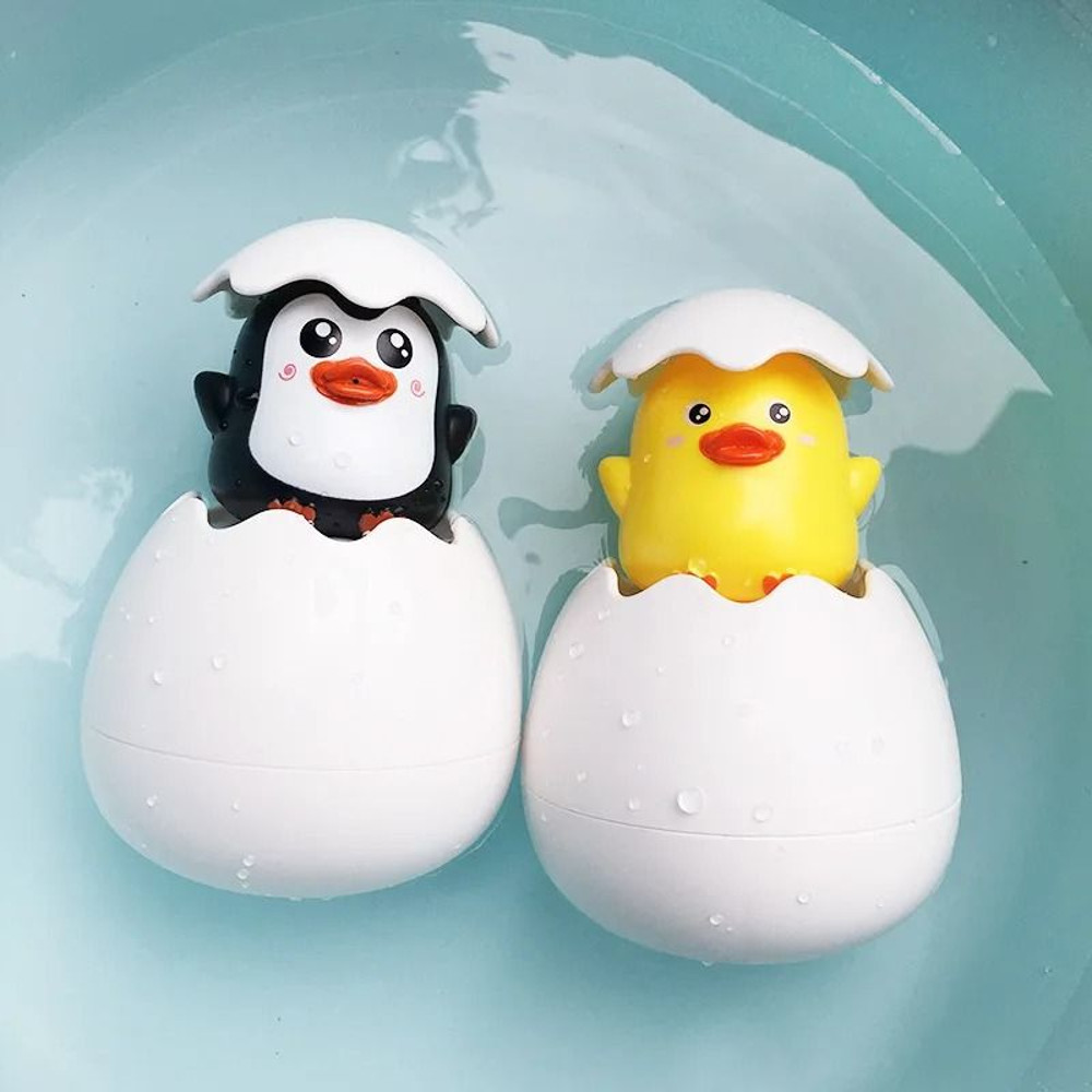 Adorable Penguin and Duck Bath Toys