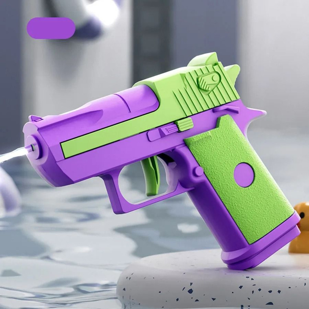 Mini Desert Eagle Water Gun  Mechanical Continuous Firing Summer Toy For Kids 9