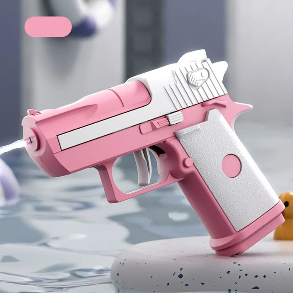Mini Desert Eagle Water Gun  Mechanical Continuous Firing Summer Toy For Kids 11