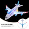 Electronic Aeroplane Toy With Music Autopilot Flash Sound Automatic Rotation Plane Educational Gi