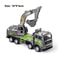 Alloy Tractor & Excavator Toy Set for Boys, Diecast Engineering Vehicle, Bulldozer, Mini Crane Truck