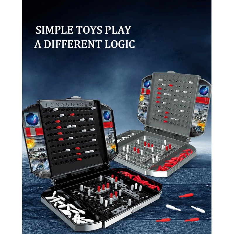 Childrens Warship Board Game TwoPlayer Naval Combat Strategy Game For Kids 7