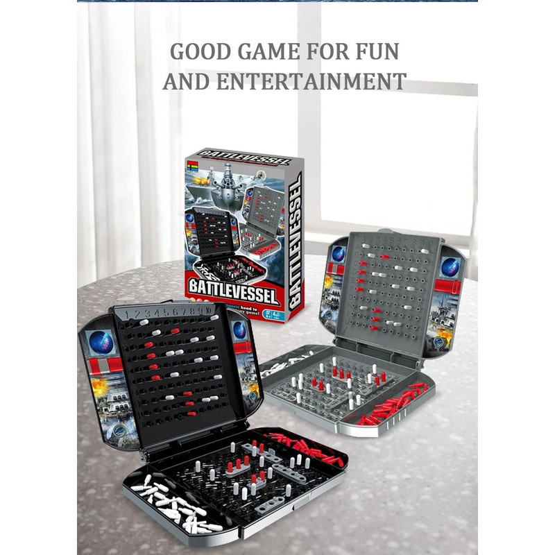 Childrens Warship Board Game TwoPlayer Naval Combat Strategy Game For Kids 8