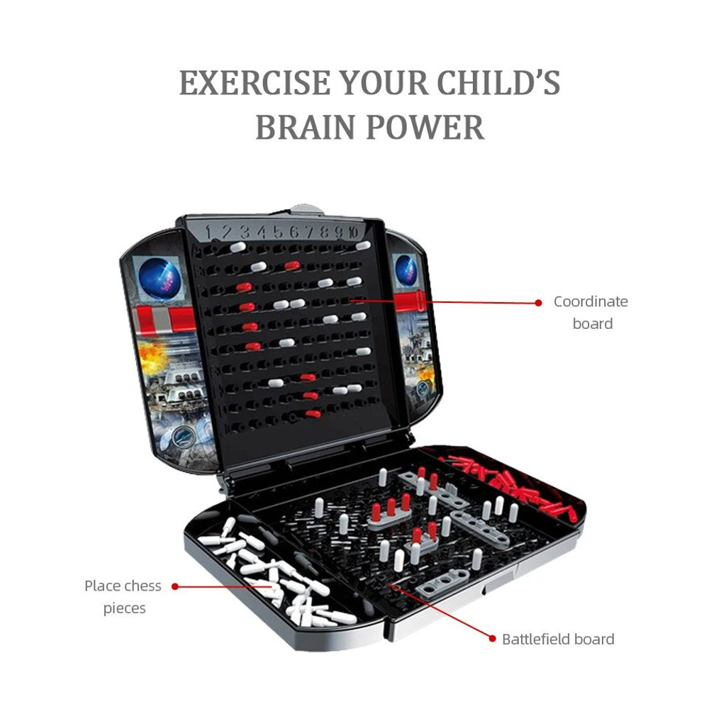 Childrens Warship Board Game TwoPlayer Naval Combat Strategy Game For Kids 10