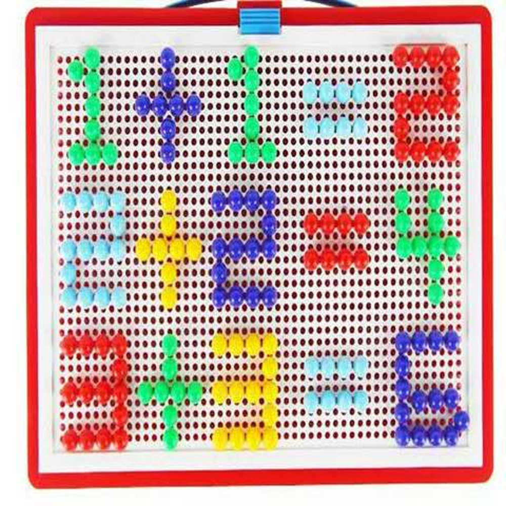 3D Puzzle Games for Kids BoxPacked Grain Mushroom Nail Beads  Intelligent Educational Toys
