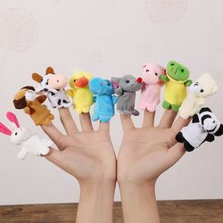 soft plush finger puppet doll fun cartoon puppet toy for babies, toddlers & early learning play