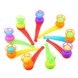 magic floating ball game fun blowing pipe toy for kids, christmas & birthday party