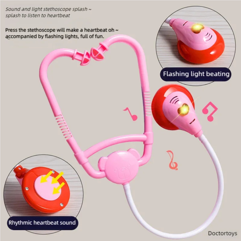 Kids Medical Toy Box Doctor Nurse Role Play Set With Realistic Medical Tools 2