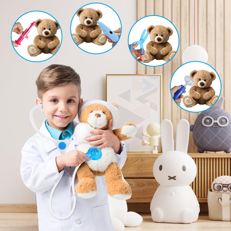 Kids Medical Toy Box Doctor Nurse Role Play Set With Realistic Medical Tools 3