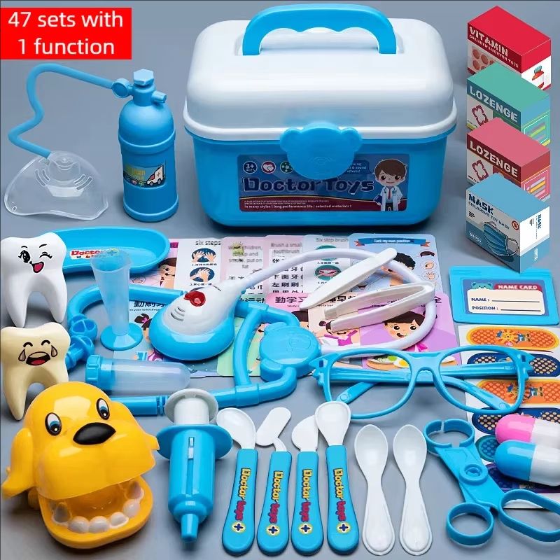 Kids Medical Toy Box Doctor Nurse Role Play Set With Realistic Medical Tools 5