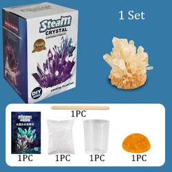 magics crystal growing kit – diy science experiments, educational stem toy for kids, stress relief & home decoration