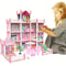 Children's Music Doll House Assembly Villa, 3D DIY Dream Princess Castle Set for Girls