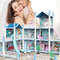 Children's Music Doll House Assembly Villa, 3D DIY Dream Princess Castle Set for Girls