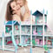 Children's Music Doll House Assembly Villa, 3D DIY Dream Princess Castle Set for Girls