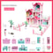 Children's Music Doll House Assembly Villa, 3D DIY Dream Princess Castle Set for Girls