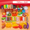 Mini Kitchen Pretend Play BBQ Set Childrens Cooking Simulation Food Toy 9