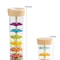 Montessori Baby Rain Stick Colorful Wooden Hourglass Rattle For Sensory Educational Play 4