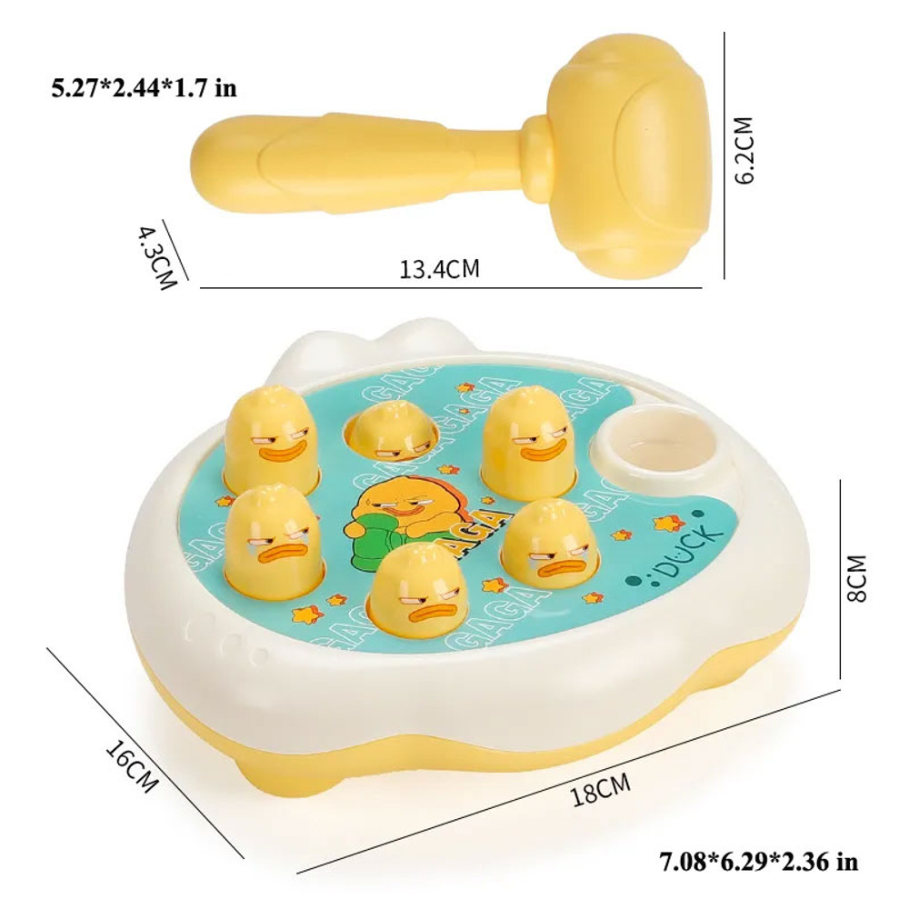 Montessori Baby Learning Toy Duck Frog Pig Educational Puzzle Toy With Hammer For Toddlers 1224 Mon 4
