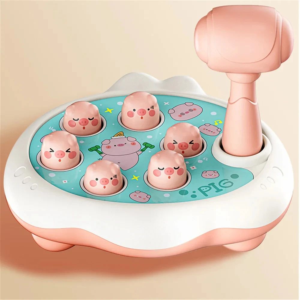 Montessori Baby Learning Toy Duck Frog Pig Educational Puzzle Toy With Hammer For Toddlers 1224 Mon 7