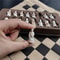 Imitation Ancient Chess Trumpet Resin Chess Pieces With Leather Chessboard Qing Bing Figure Puzzle 2