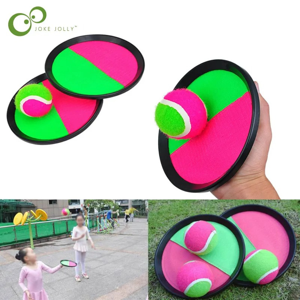 Kids Sucker Sticky Ball Toy Outdoor Sports Catch Ball Game Set For Throw Catch Fun Parent Child In 1