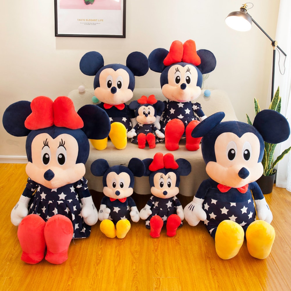 Disney Star Mickey Plush Toy Minnie Doll Large Couple Mickey Mouse Playing With Childrens Pillow D 4