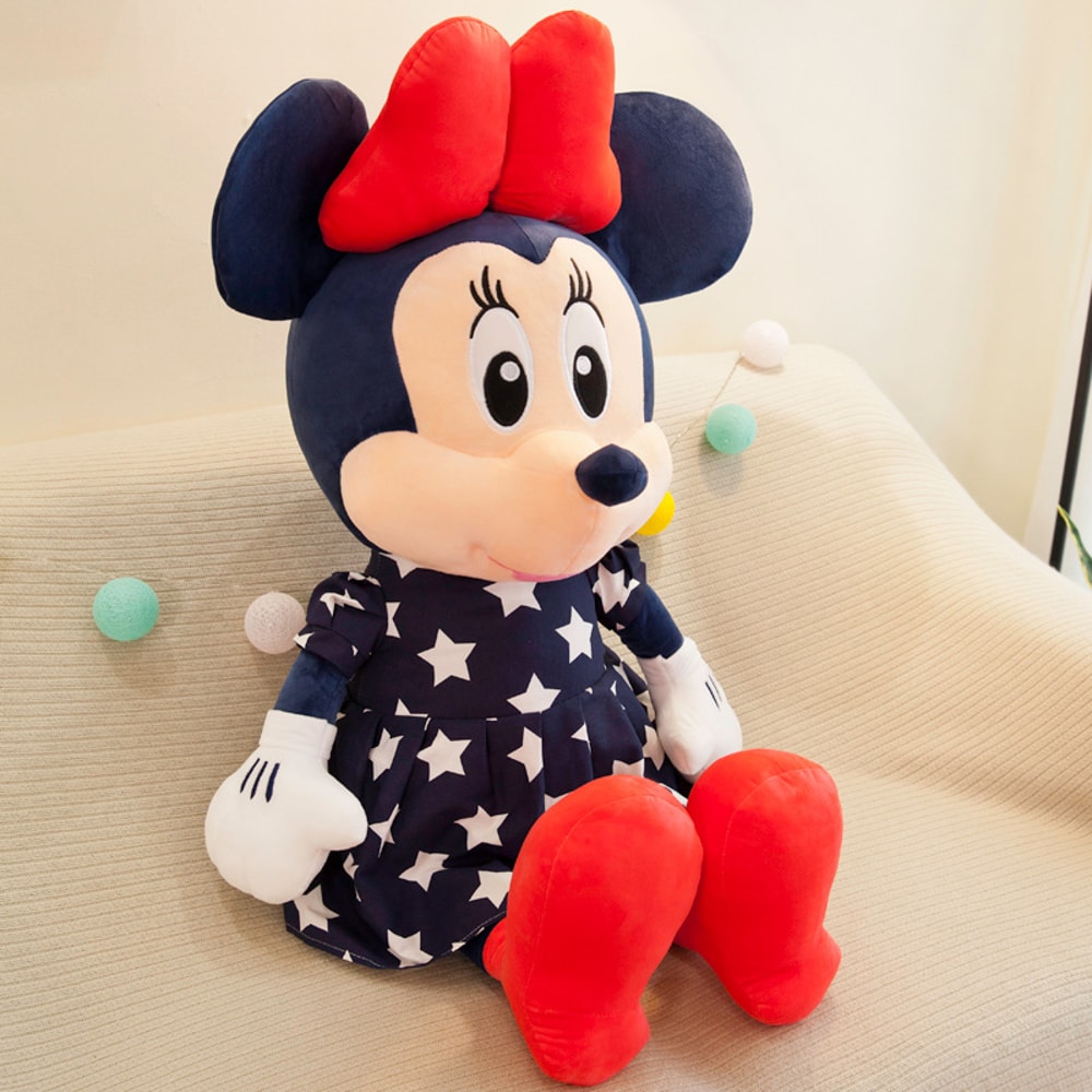 Disney Star Mickey Plush Toy Minnie Doll Large Couple Mickey Mouse Playing With Childrens Pillow D 6