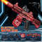 Led Simulation Fire Electric Water Guns for Children, Large Capacity Automatic Continuous Water Gun, Kids Summer Outdoor