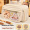 Cute Capybara Canvas Pencil Case Set With Doll Stickers Layered Compartment Zipper Closure For Back 6