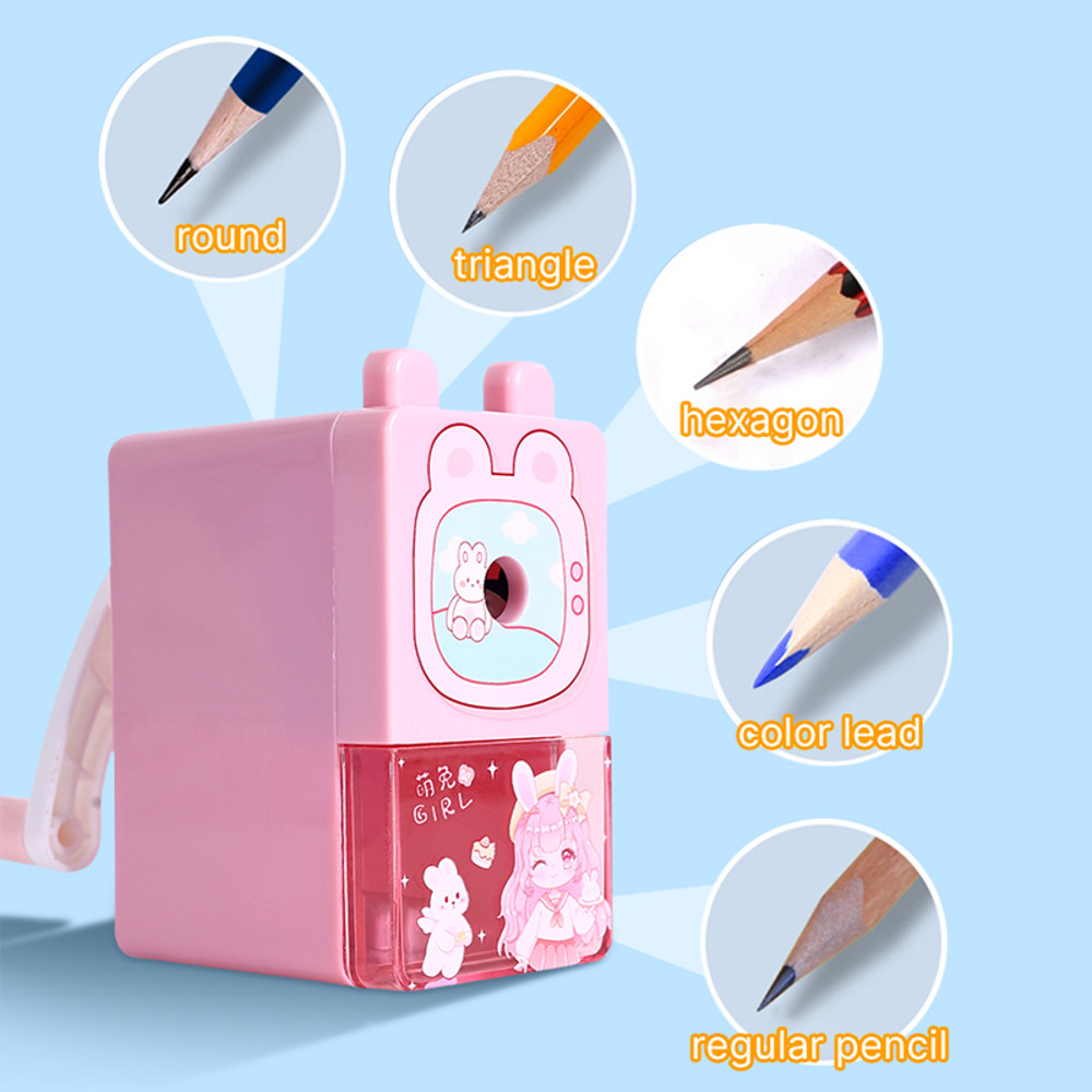 Multi Function Kawaii Cute Cartoon Pencil Sharpener for Colored Pencils, School Office Stationery, Back to School Gift