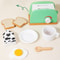Montessori Wooden Kitchen Pretend Play Set, Simulation Coffee Maker, Toaster, Plates Dishes Accessories, Toddler Gift